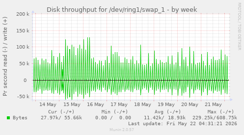 Disk throughput for /dev/ring1/swap_1